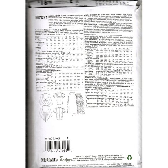 McCall's M7071 Misses 6 to 14 Victorian Era Dress Costume Uncut Sewing Pattern - Picture 2 of 2